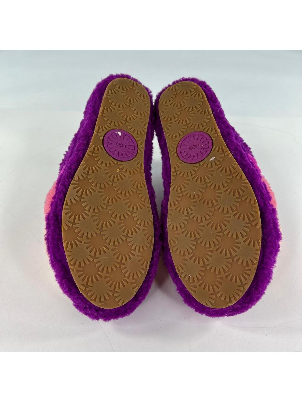 UGG Fluff Yeah Slide sandals US 9 Berrylicious gradient Purple Shearling Slipper - Picture 7 of 12